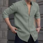STYLE NEST nexaflair men's solid linen cotton shirt | casual | plain | full sleeve | summer regular fit| men stylish shirt | everyday formal wear
