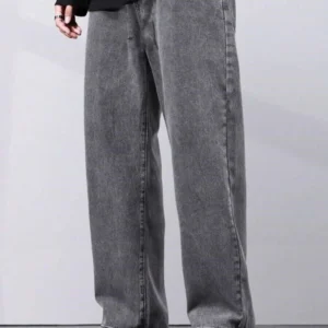 STYLE NEST denim langford men loose fit mid rise grey jeans